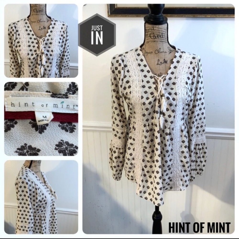 Hint Of Mint Boho Blouse 👚